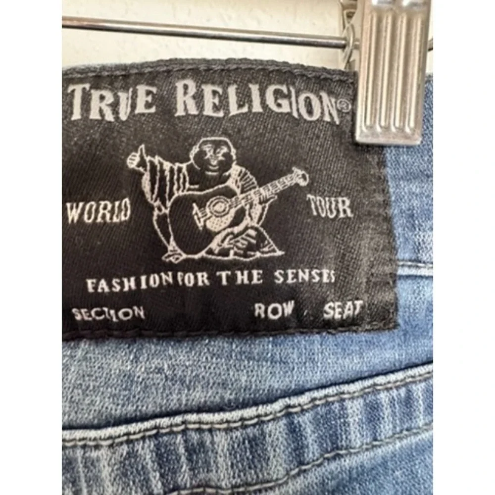 True Religion Rocco Denim Jeans Men Size 34‎ Y2K Workwear Faded Biker Streetwear
